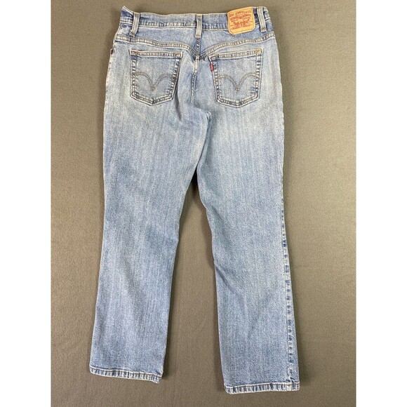 Levis 550 Jeans Womens 28x27 Blue Relaxed Bootcut Stonewash Y2K Tag 10M* - Picture 2 of 14